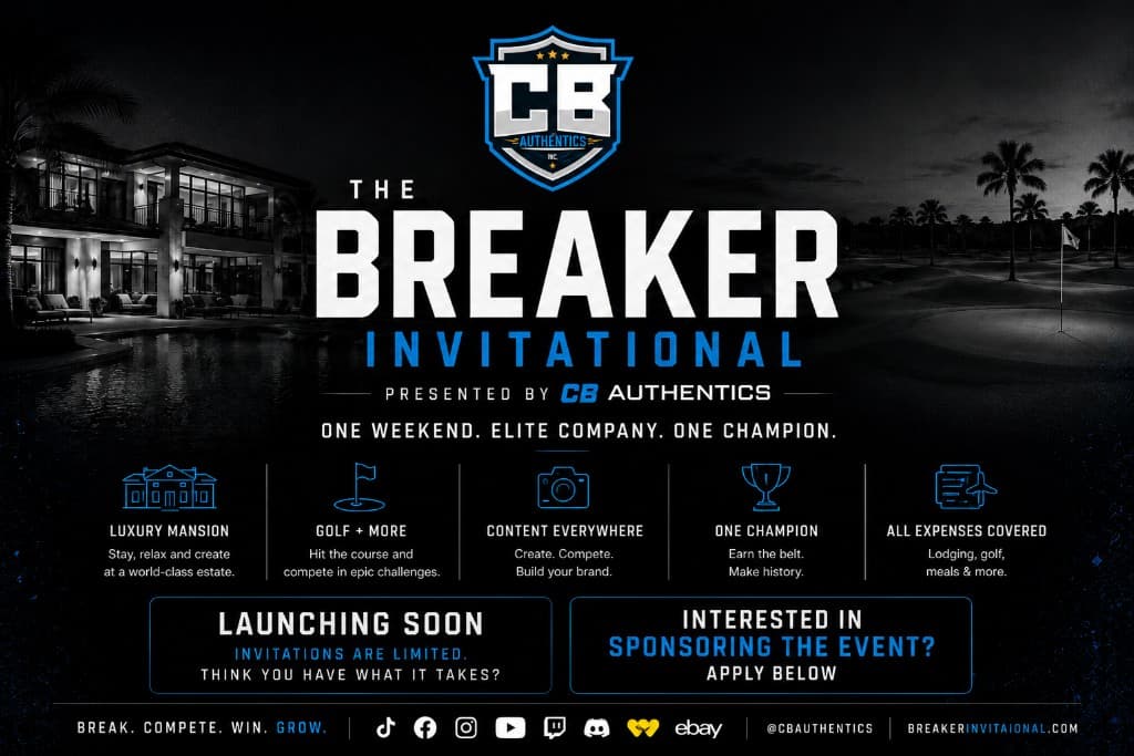The Breaker Invitational presented by CB Authentics — One weekend. Elite company. One champion.